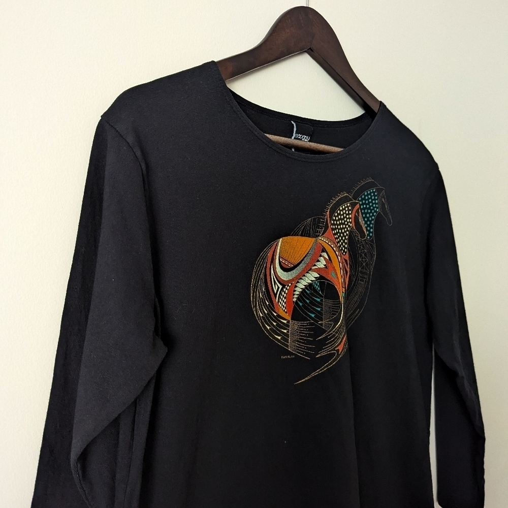 Sabaku Artwear Southwest Black Horse Shirt - Picture 2 of 4